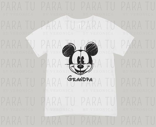 Playera Mickey Grandpa