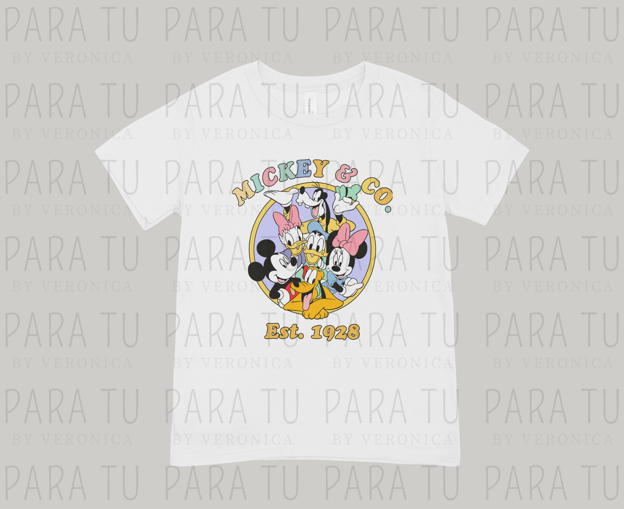 Playera Mickey Pastels