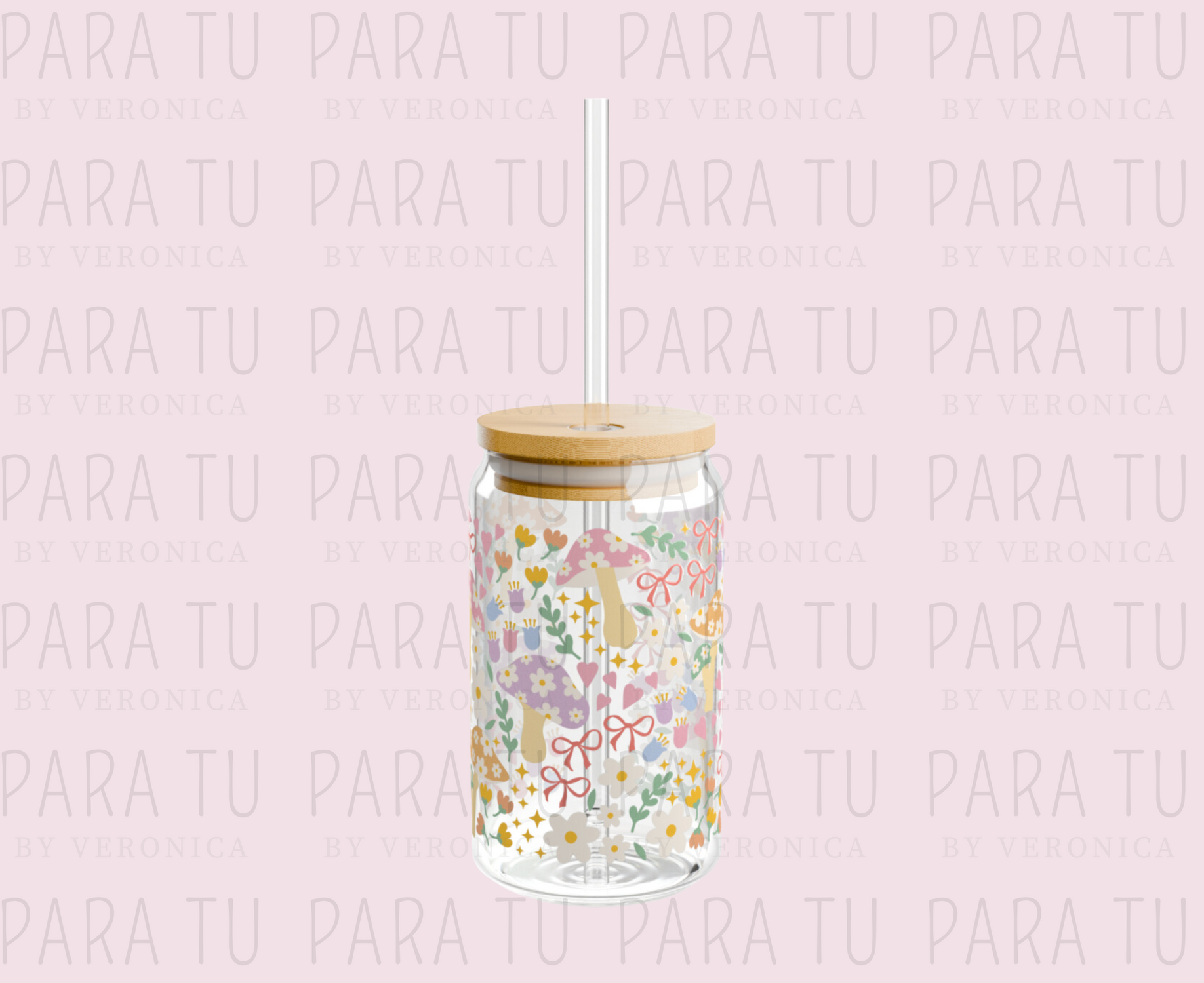 Vasos Valentines Tapa Bambú