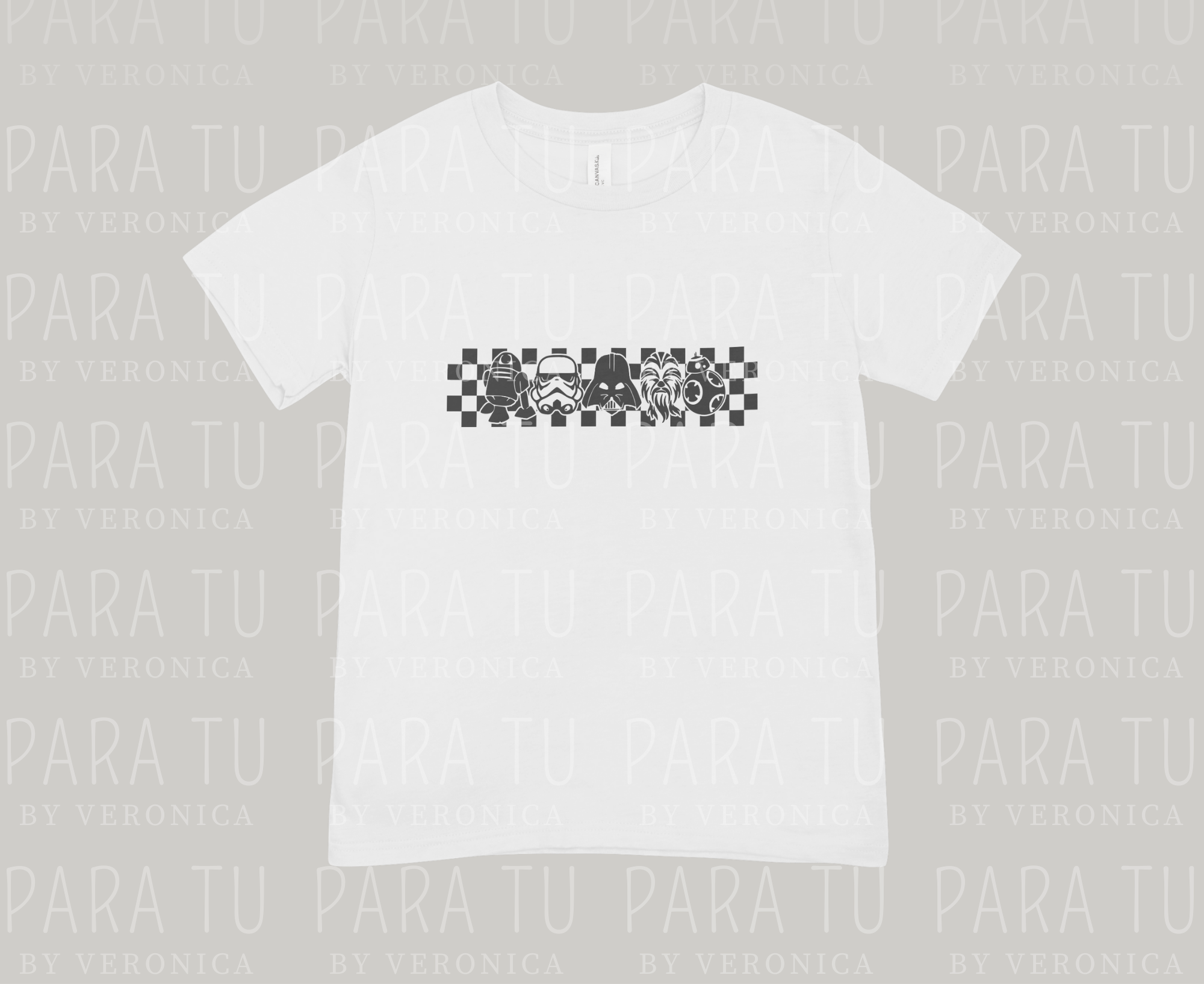Playera Star Wars Checkered