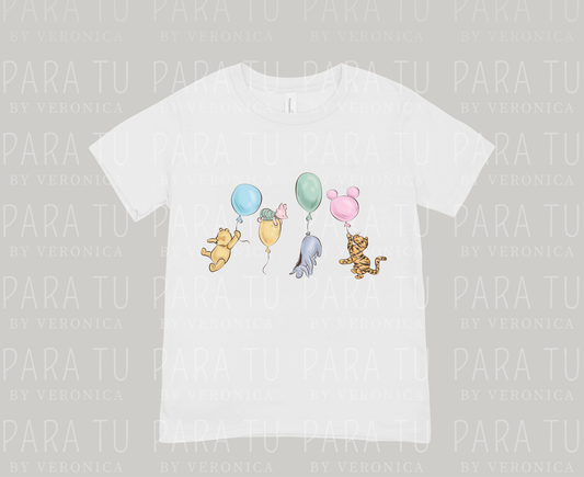 Playera Globos Winnie Pooh