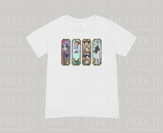 Playera Haunted Mansion Characters