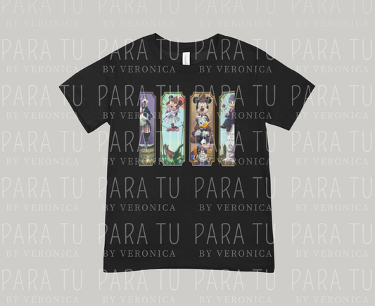 Playera Haunted Mansion Characters