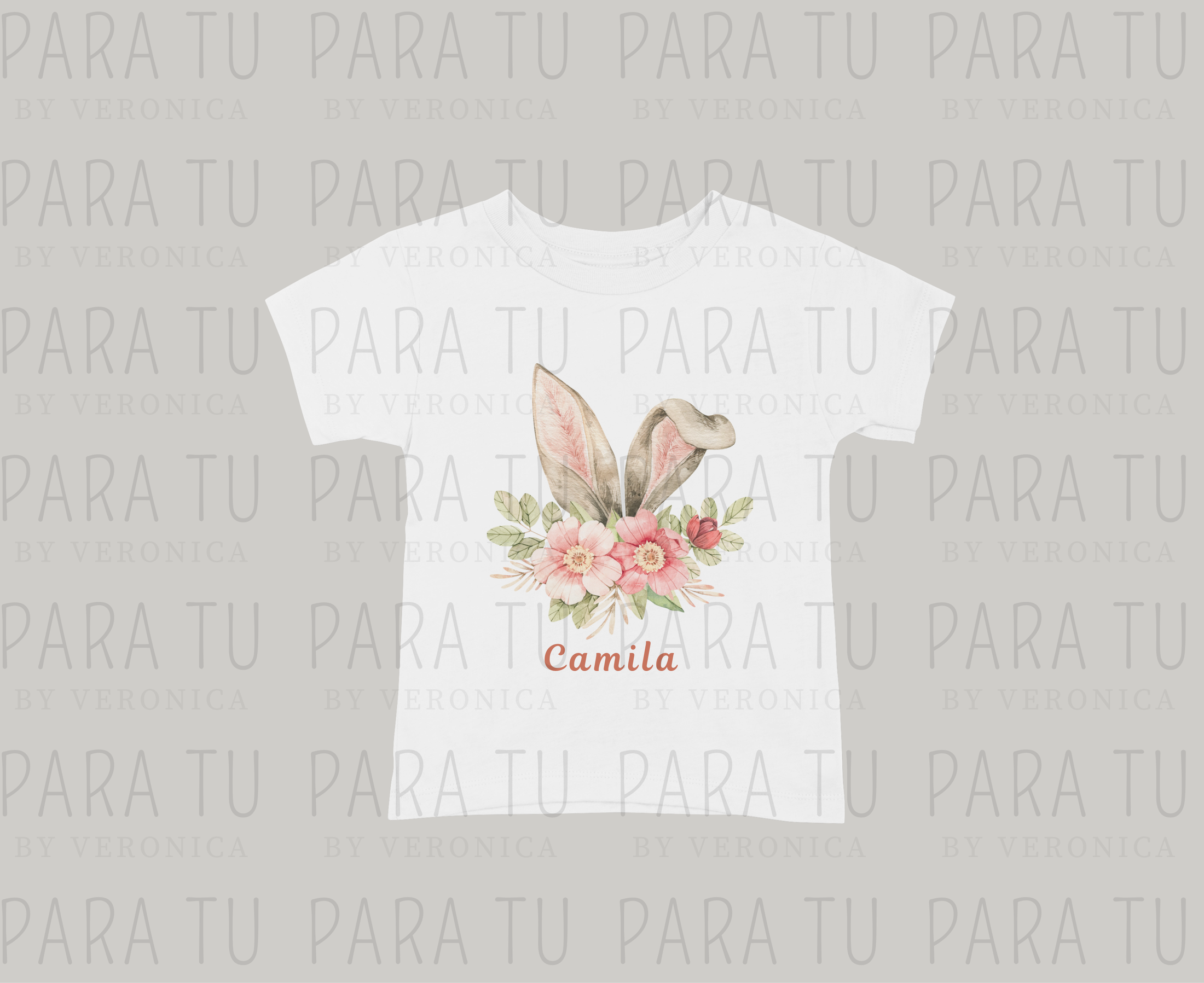 Playera Flower Bunny