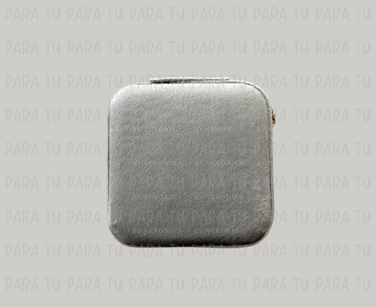 Joyero Cuadrado Gris