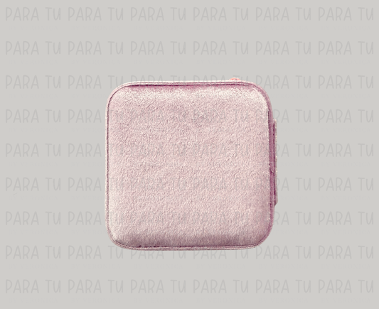 Joyero Cuadrado Rosa