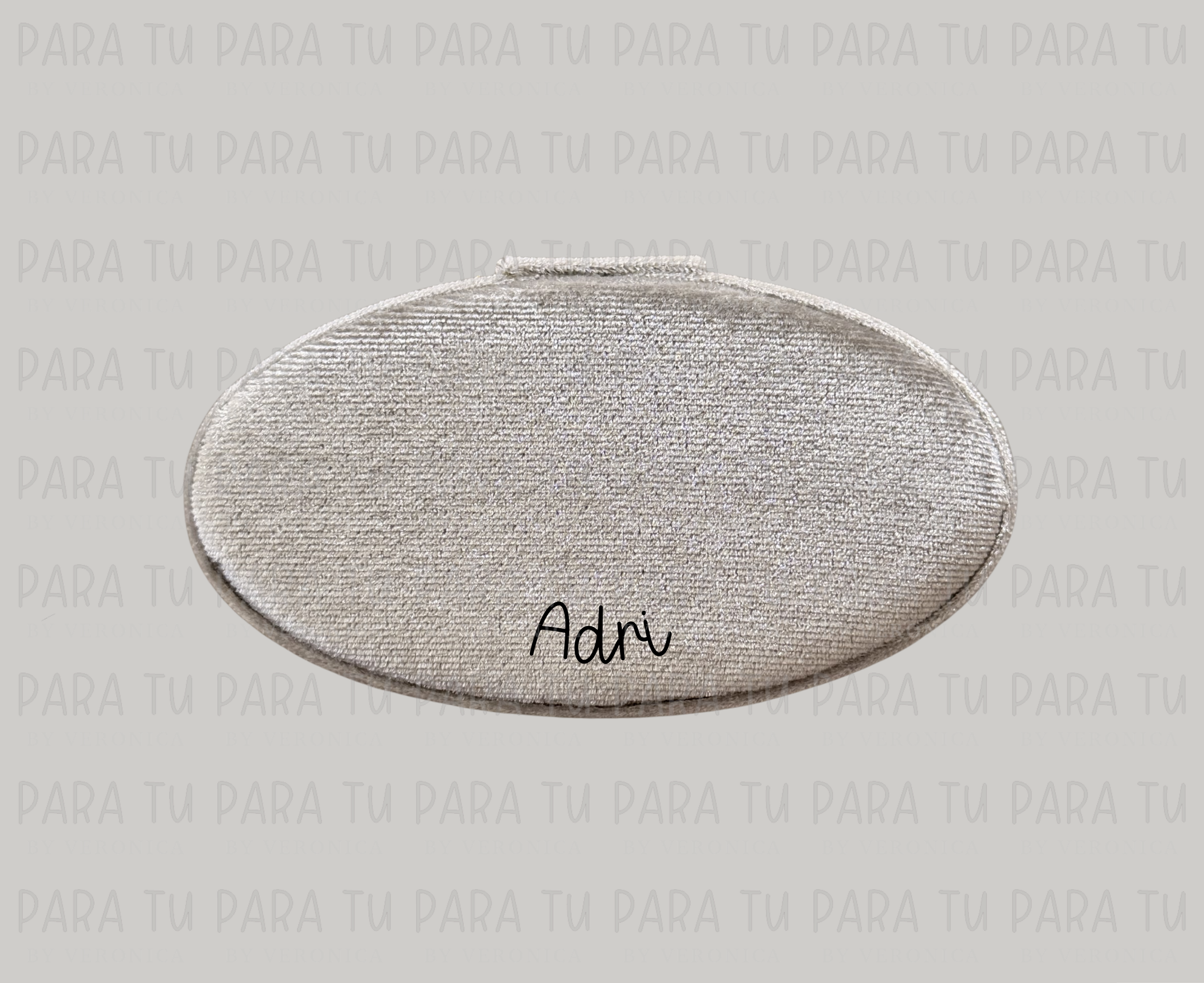Joyero Ovalado Gris