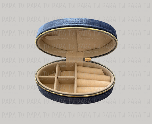 Joyero Ovalado Azul