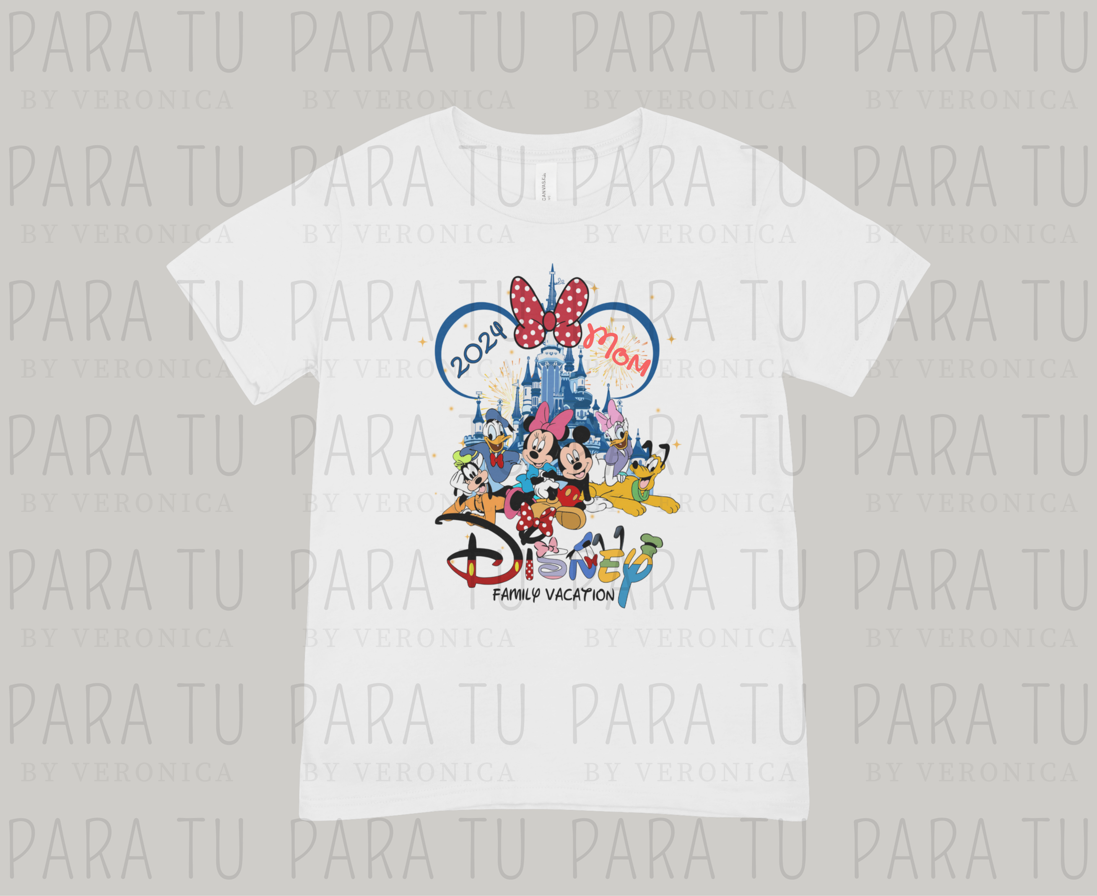 Playera Minnie Family Vacation Personalizable