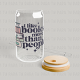 Cargar la imagen en la vista de la galería, Vaso I like books more than people
