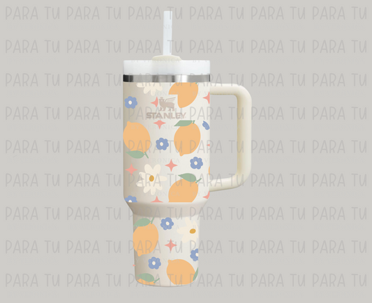 Sticker Limones para Termo 40oz